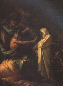 The Spirit of Samuel Called up before Saul by the Witch of Endor (mk05), Salvator Rosa